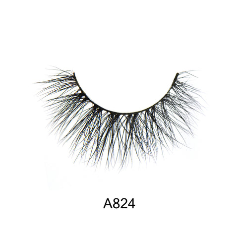 Real 3D Eyelashes Strip Lashes - A824