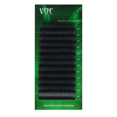 0.10 Mixed size Individual Volume Eyelash Extensions Silk Lashes B Curl