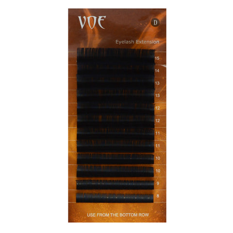 0.05 Individual Volume Eyelash Extensions Silk Lashes D Curl