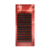 Flat Eyelash Extensions Semi Permanent Individual Silk Lashes C curl