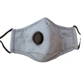 Reusable Cotton Face Mask Guard With Air Breathing Valve & 2 PM2.5 Filters