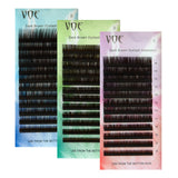 0.07 Dark Brown Eyelash Extensions Individual Silk Lashes