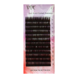 0.07 Dark Brown Eyelash Extensions Individual Silk Lashes