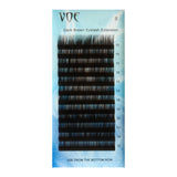0.07 Dark Brown Eyelash Extensions Individual Silk Lashes